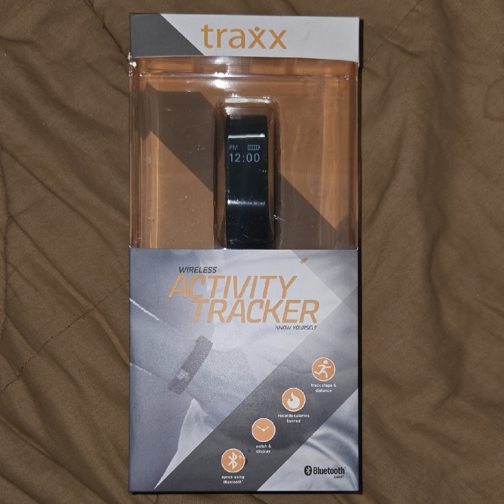 Black Wireless Activity Tracker Smartwatch